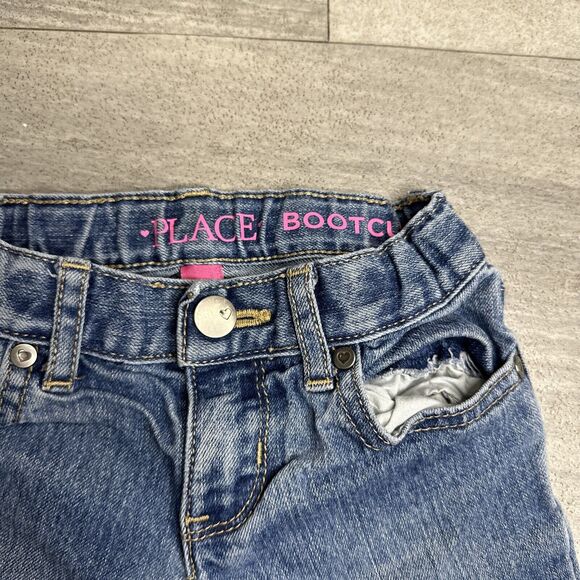 Children’s Place Girls Jeans Bootcut Stretch Size 5 - Picture 2 of 4